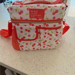 Fit + Fresh Cherry Print Insulated Bag